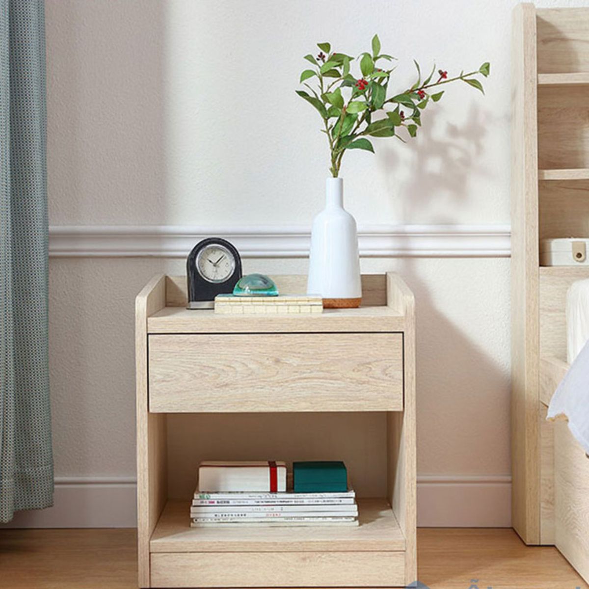 GENERICO - Velador Moderno Sophia 1 Cajón R&R Muebles