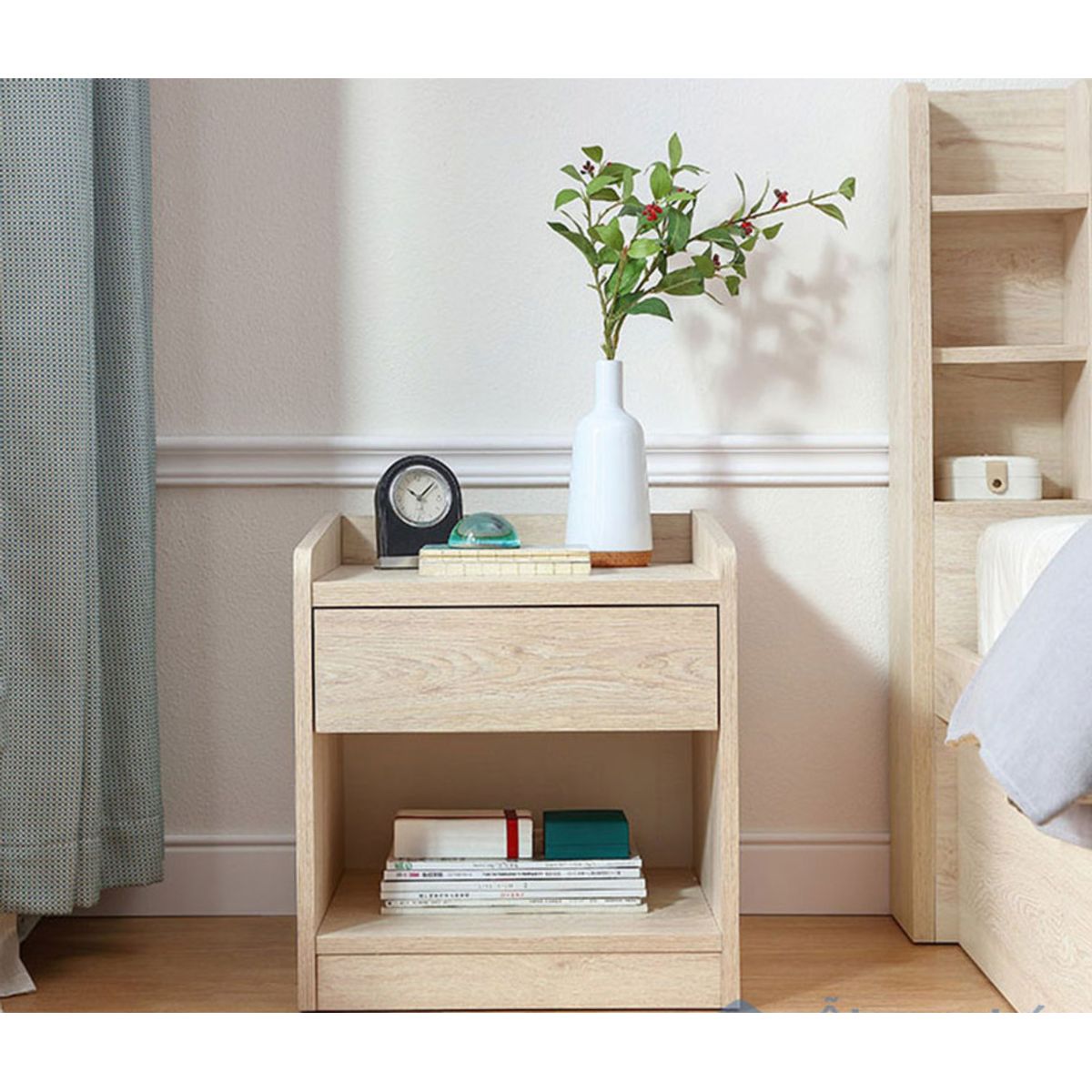 GENERICO - Velador Moderno Sophia 1 Cajón R&R Muebles