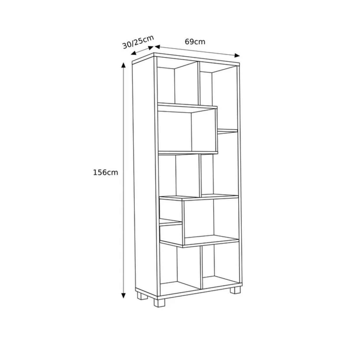 GENERICO - Estante Moderno Nukumizo Blanco R&R MUEBLES