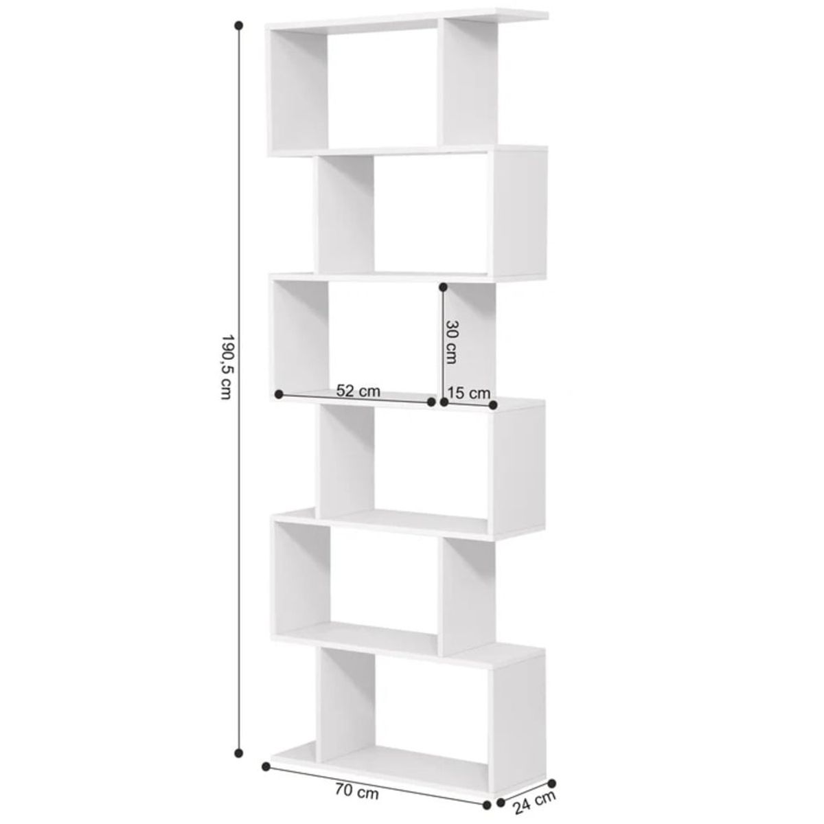 GENERICO - Estante Moderno Tokiyuki Negro R&R MUEBLES