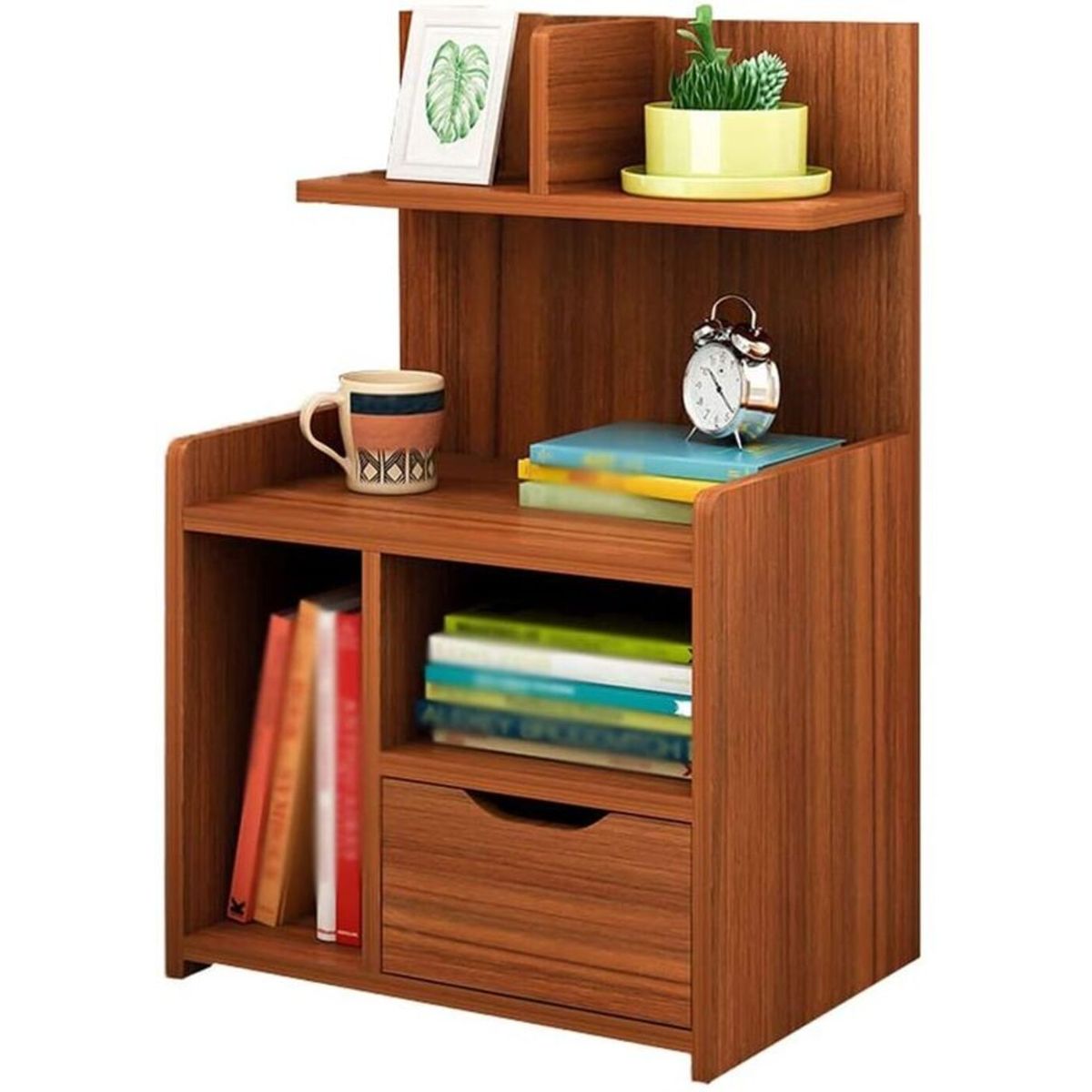 GENERICO - Velador Moderno Gianfranco Marron R&R MUEBLES