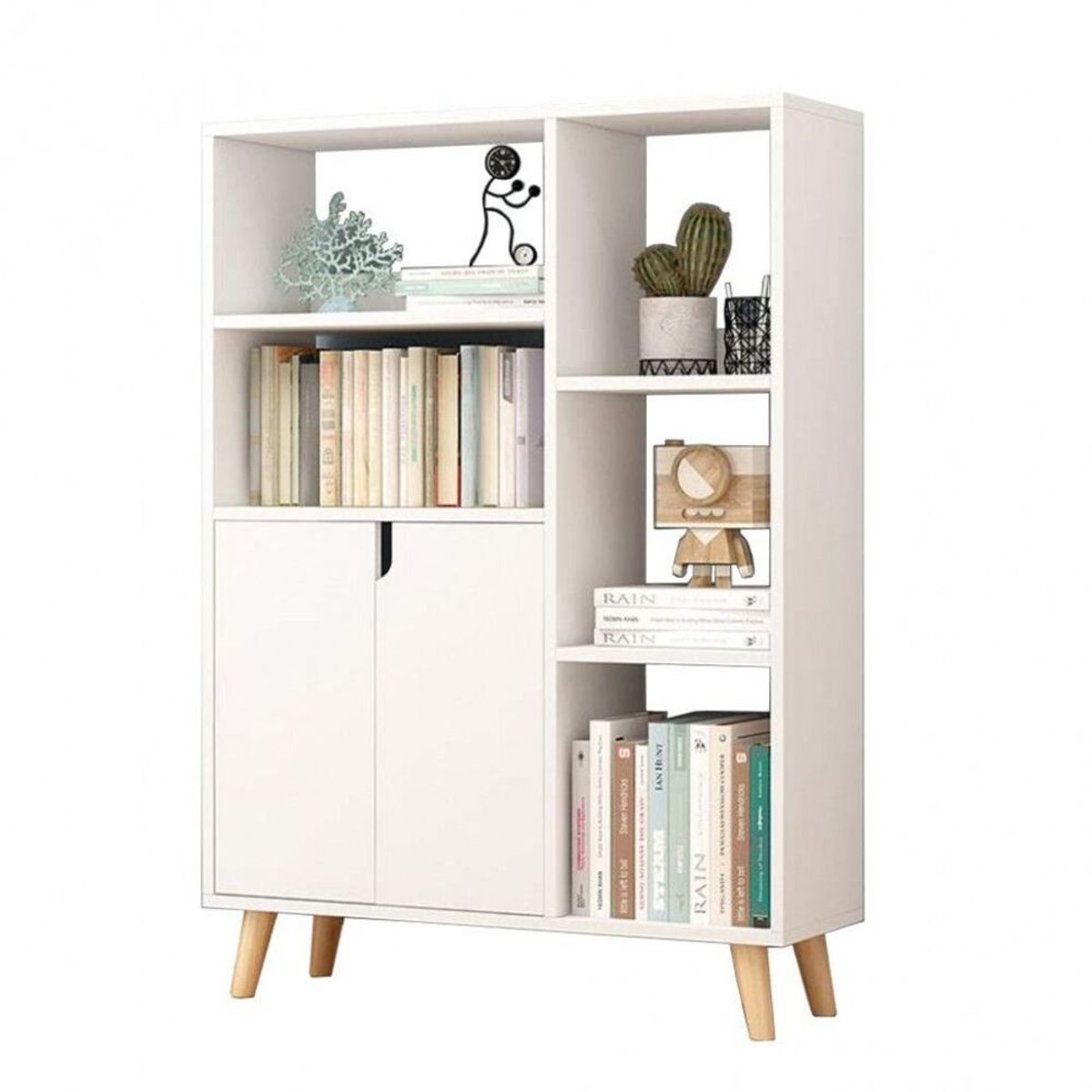 GENERICO - Estante Contemporaneo Bape Blanco R&R MUEBLES