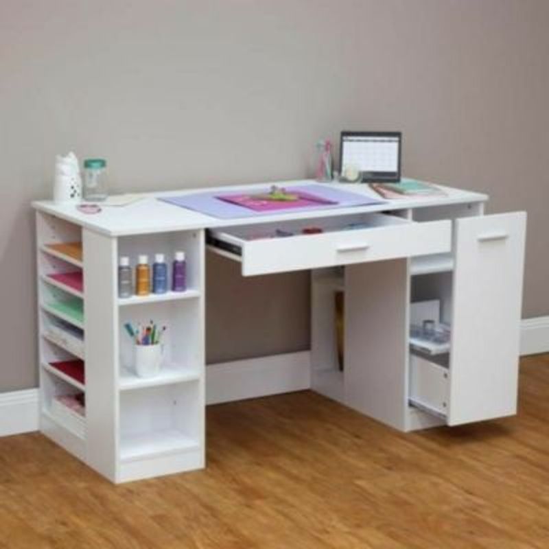 GENERICO - Escritorio Moderno Bernardo con 2 Cajones y Estantes R&R MUEBLES