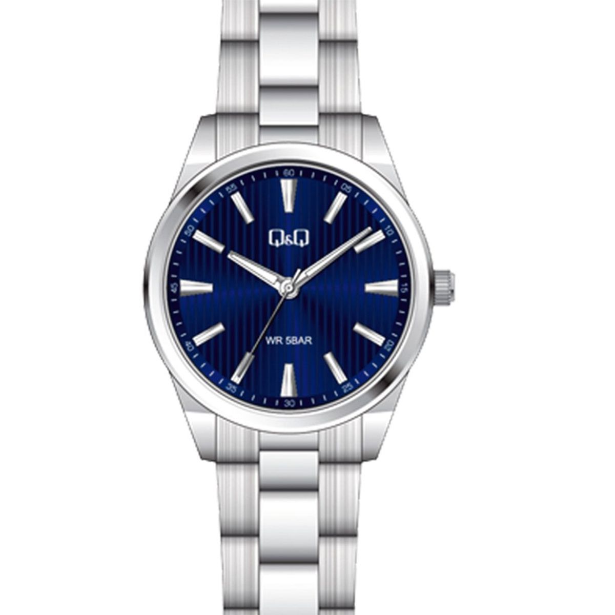 Q&Q - Reloj Q&q Acero Inoxidable Esfera Azul Qz94j212y