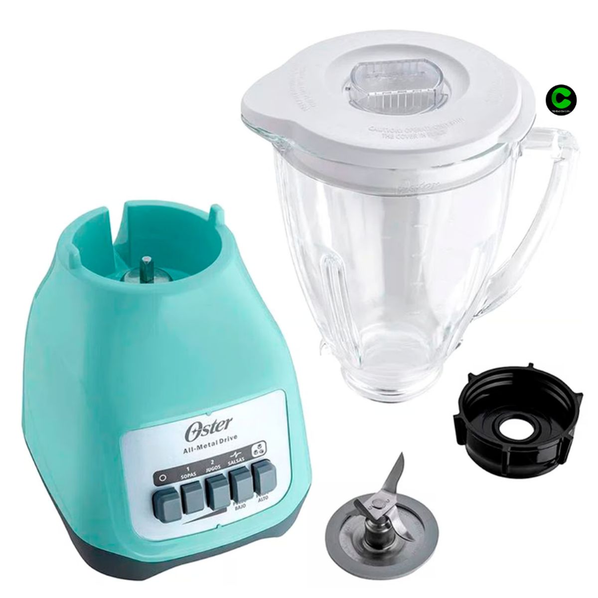 OSTER - Licuadora Oster 1.5L  2 Velocidades 550W -Turquesa