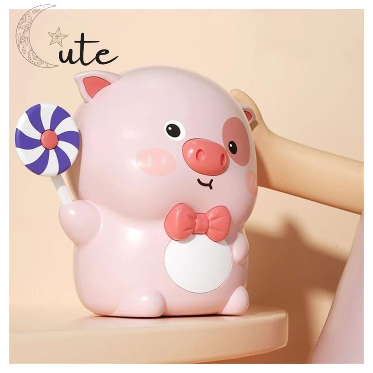 GENERICO - ALCANCÍA KAWAI CON DISEÑO DE CHANCHITO