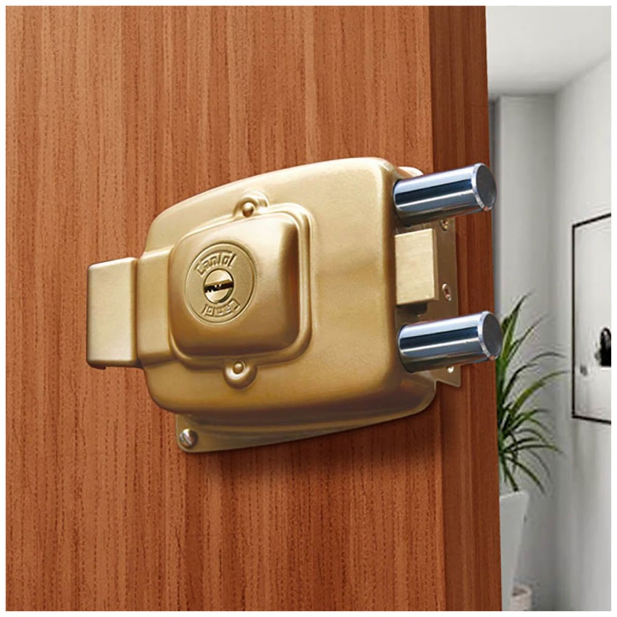 GENERICO - Chapa cerradura 1100 ALTA SEGURIDAD MAXIMA, 3 golpes CANTOL