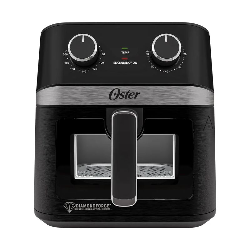 OSTER - Freidora de Aire Manual Oster cVentana y Luz Interna 6L CKSTAF60WMDF