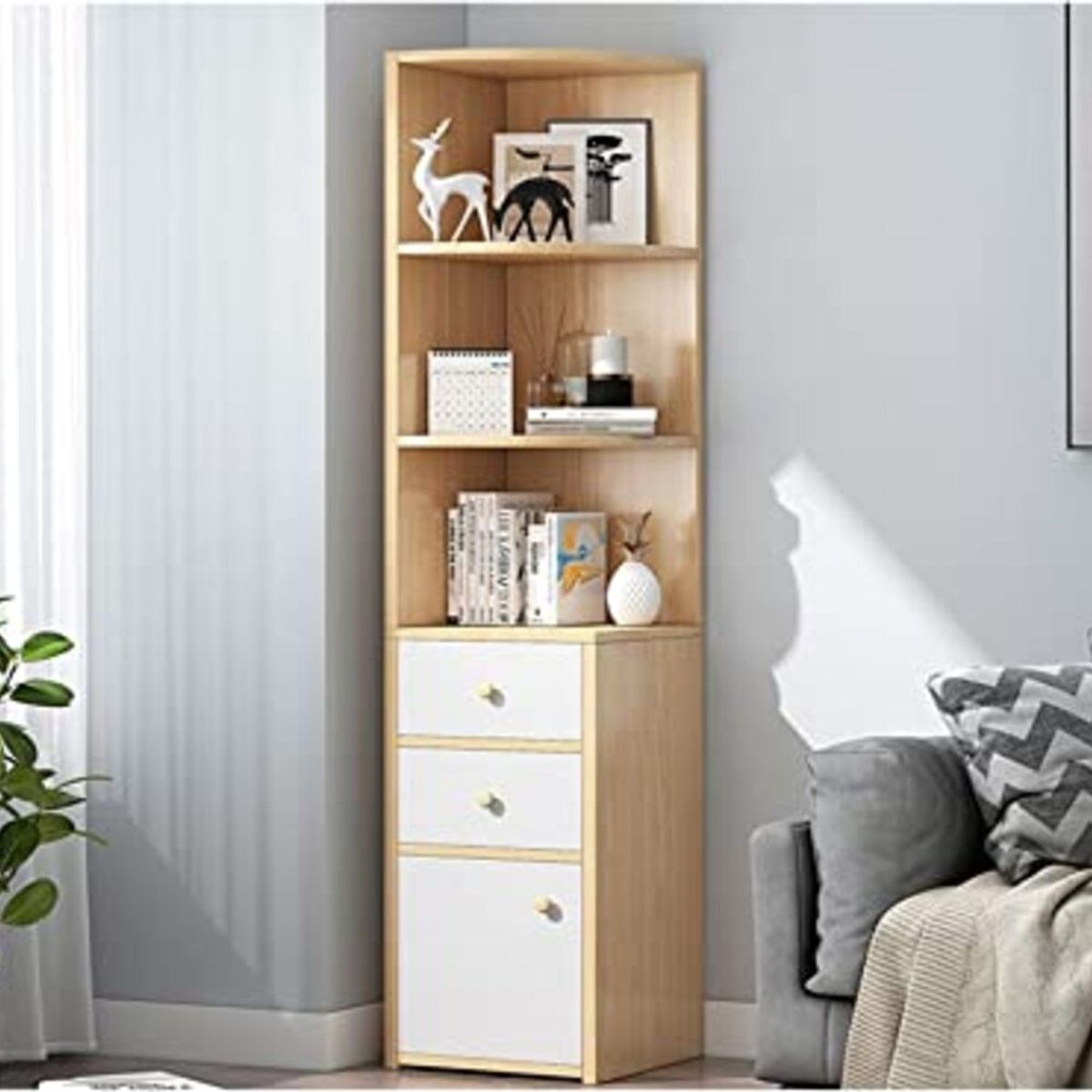 GENERICO - Estante Moderno Renzo 150Cm DunaBlanco R&R Muebles