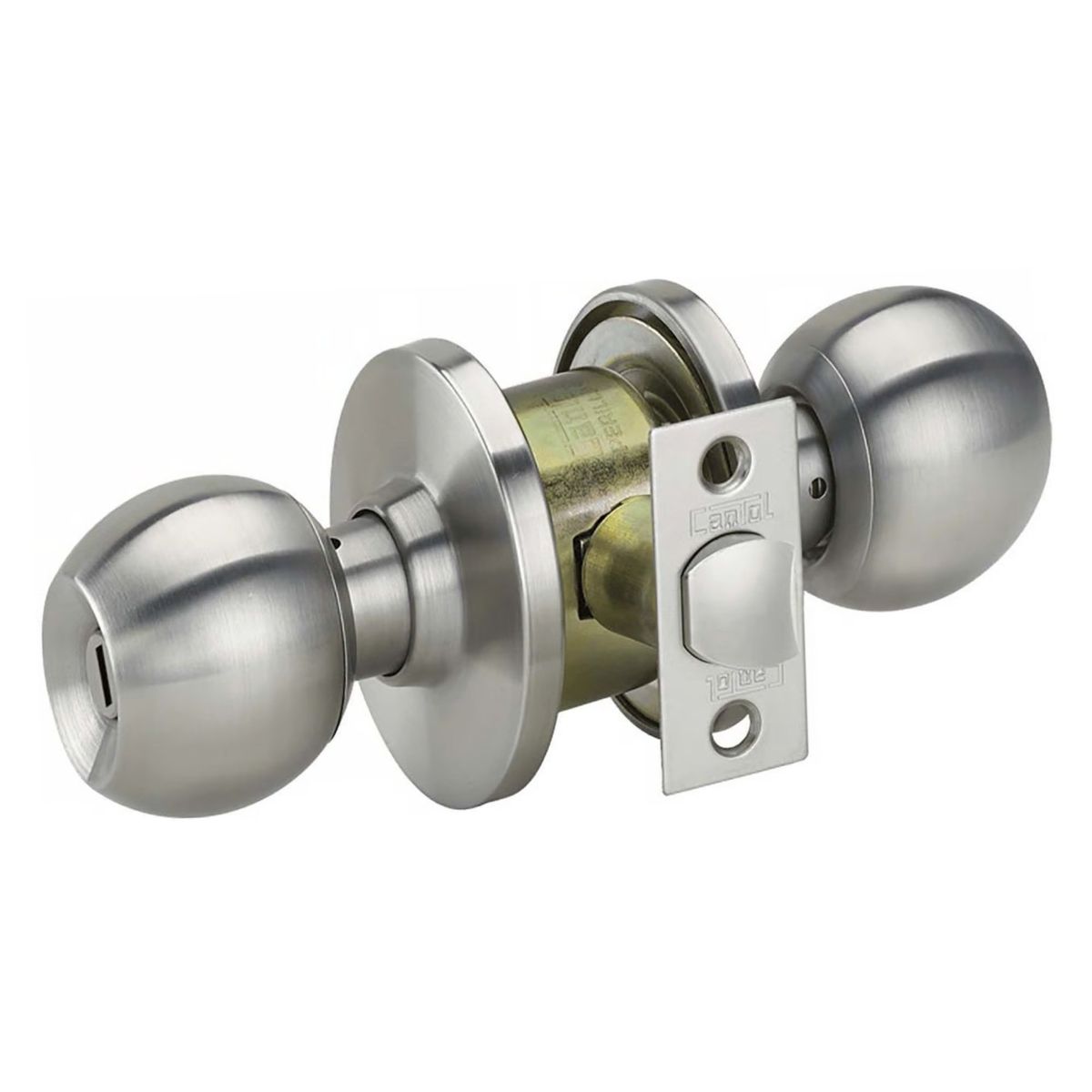 GENERICO - CHAPA BOLA Cerradura de Pomo para baño Acero INOXIDABLE Cantol