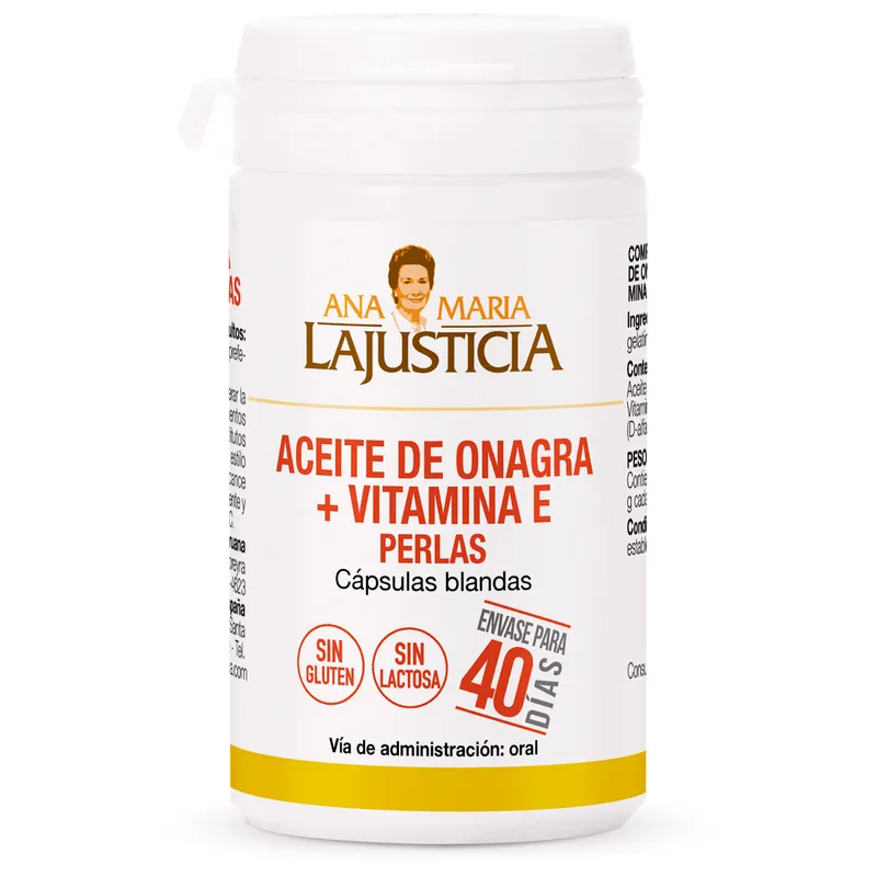 ANA MARIA LAJUSTICIA - ACEITE DE ONAGRA + VITAMINA E  80 cápsulas blandas