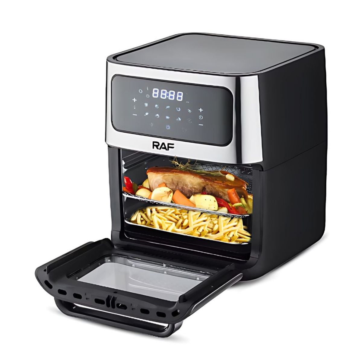 GENERICO - Freidora de Aire Eléctrica Multifunción Minihorno 14L 1800w