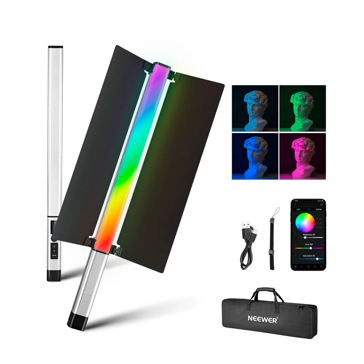 NEEWER - Luz Continua Neewer LED CL124 II RGB