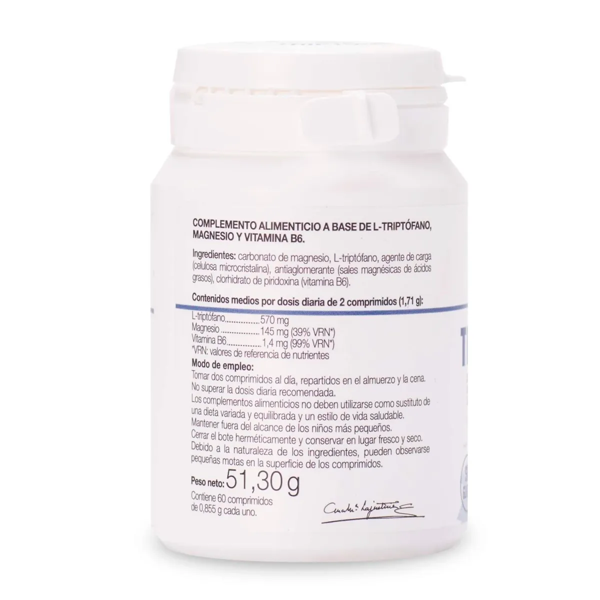 ANA MARIA LAJUSTICIA - TRIPTÓFANO CON MAGNESIO + VITAMINA B6  60 comprimidos