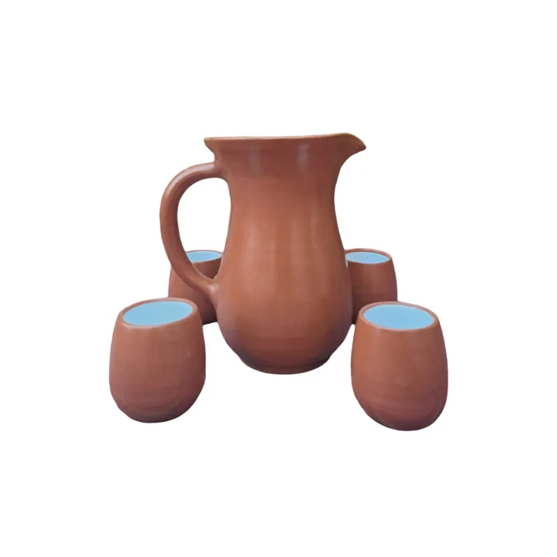 Juego de Jarra 500 ml Vasitos Cerámica Sodimac Perú