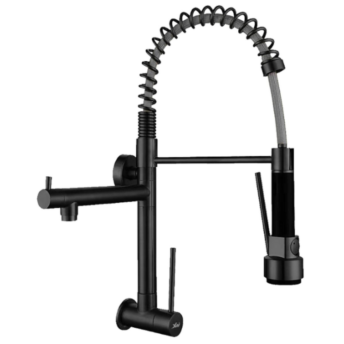 IMPORTADO MC - Llave Ganso de Lujo Para Cocina en Acero Inoxidable 304 Negro Mate
