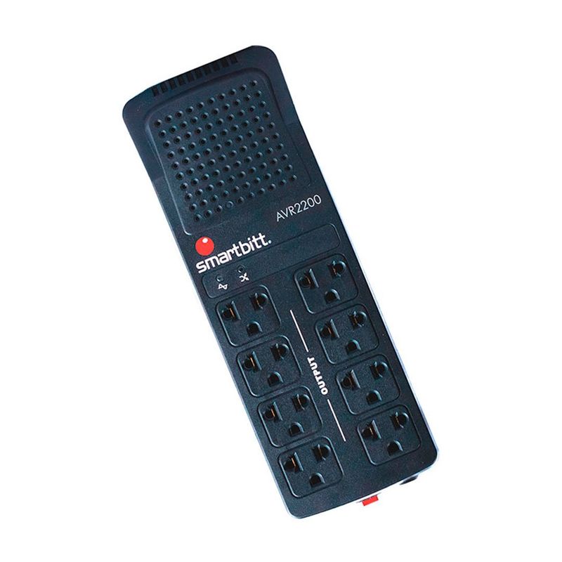 GENERICO - SMARTBITT SBAVR2202 Estabilizador 8 Tomas 2200VA 1100W 220V