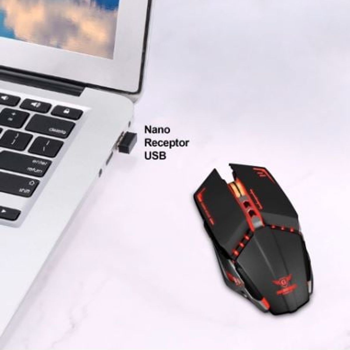 MICRONICS - MOUSE INALAMBRICO RECARGABLE MICRONICS RANGER