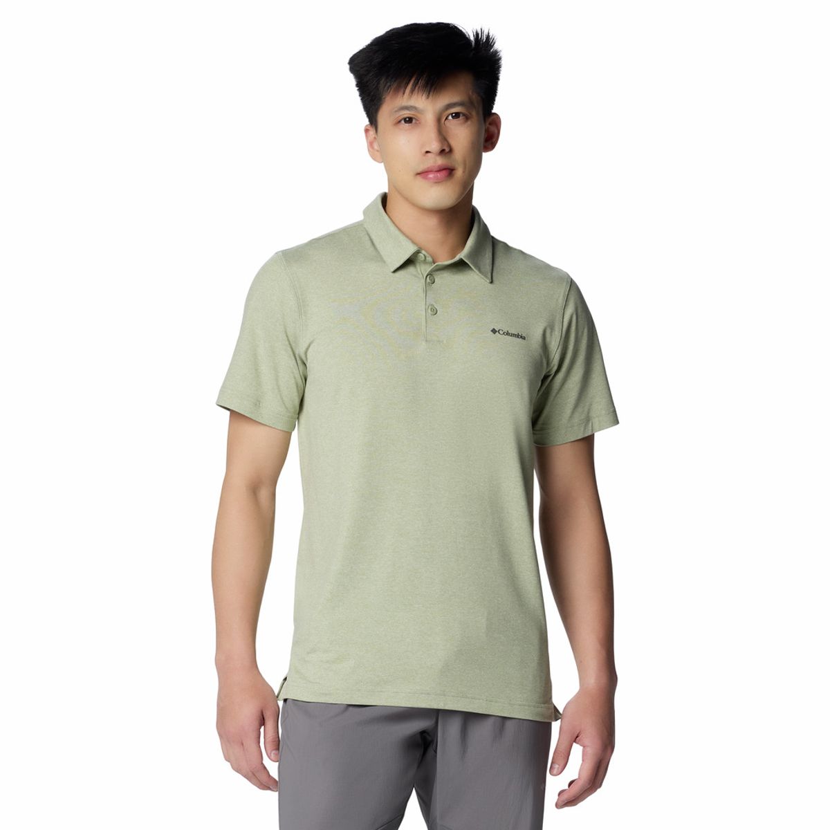 COLUMBIA - Polo Columbia Hombre Tech Trail  Verde COLUMBIA