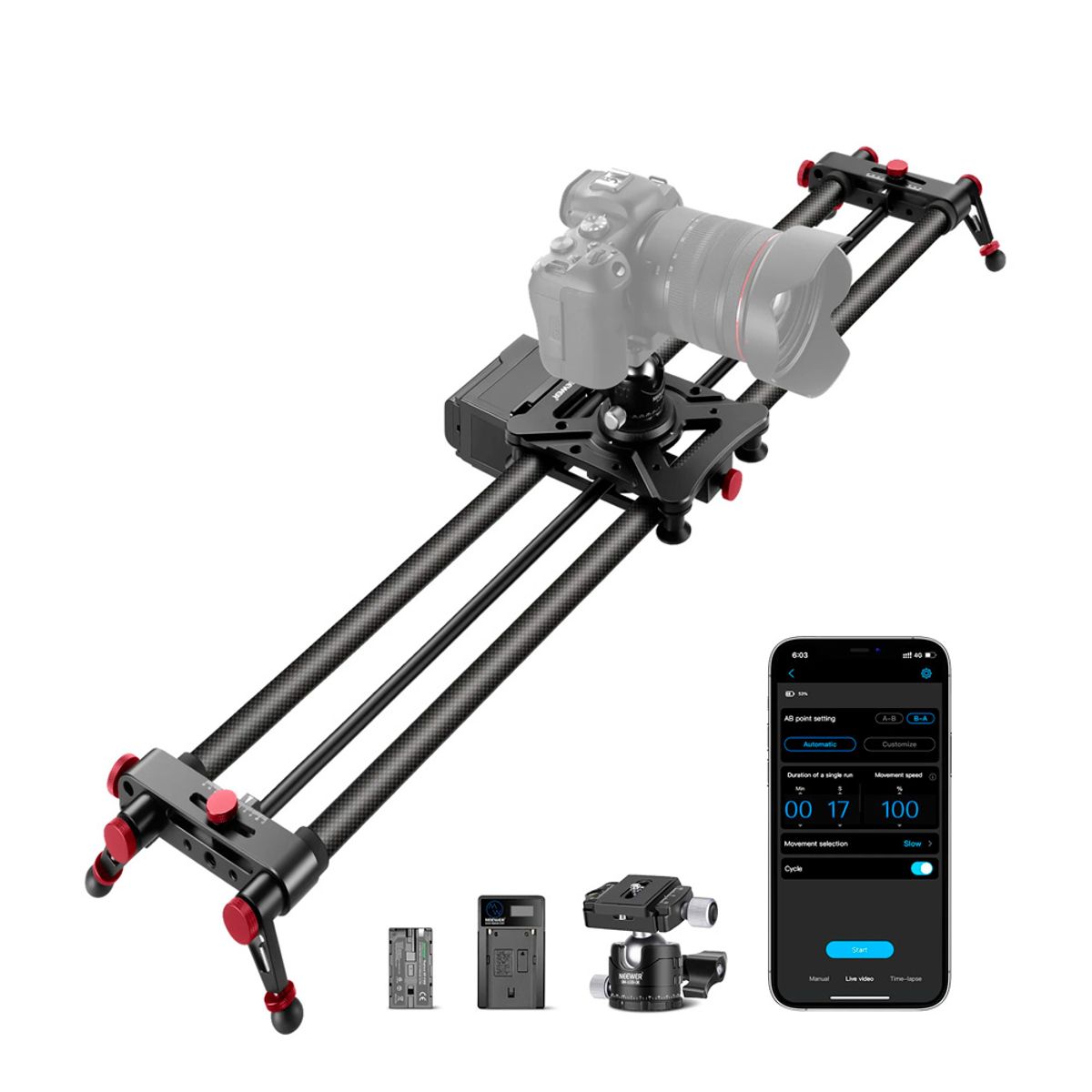 NEEWER - Slider Motorizado Neewer 120cm