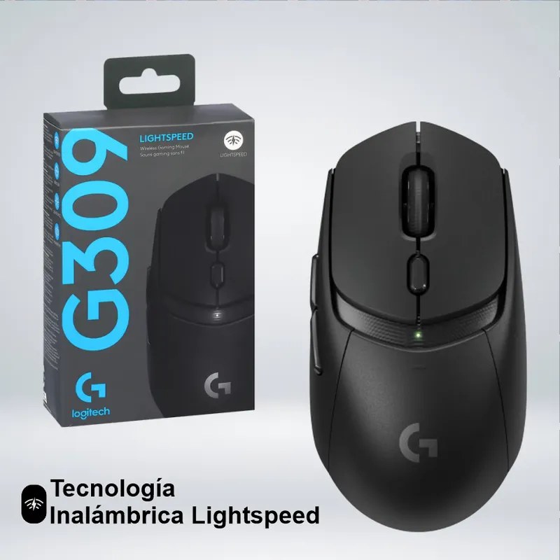 LOGITECH - MOUSE GAMER LOGITECH G309 USB LIGHTSPEED SENSOR HERO 25K DPI NEGRO