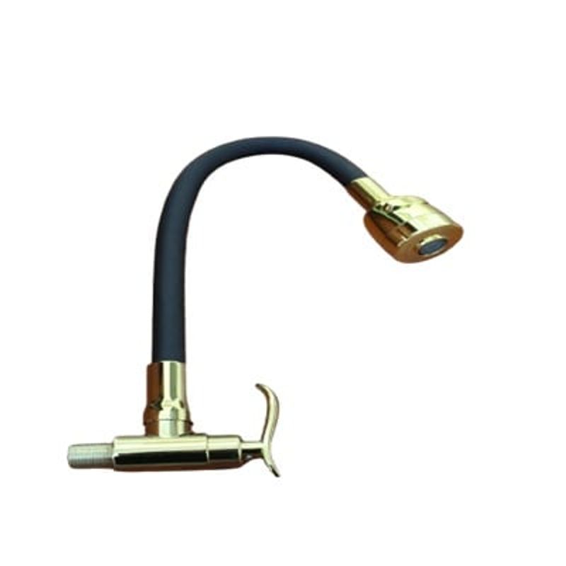 GENERICO - Pico Pared Flexible Negro Con Dorado