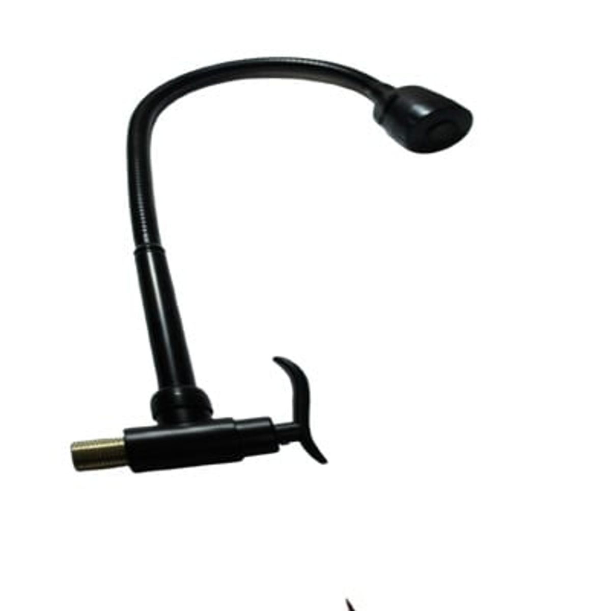 GENERICO - Pico Pared Negro Mate Flexible