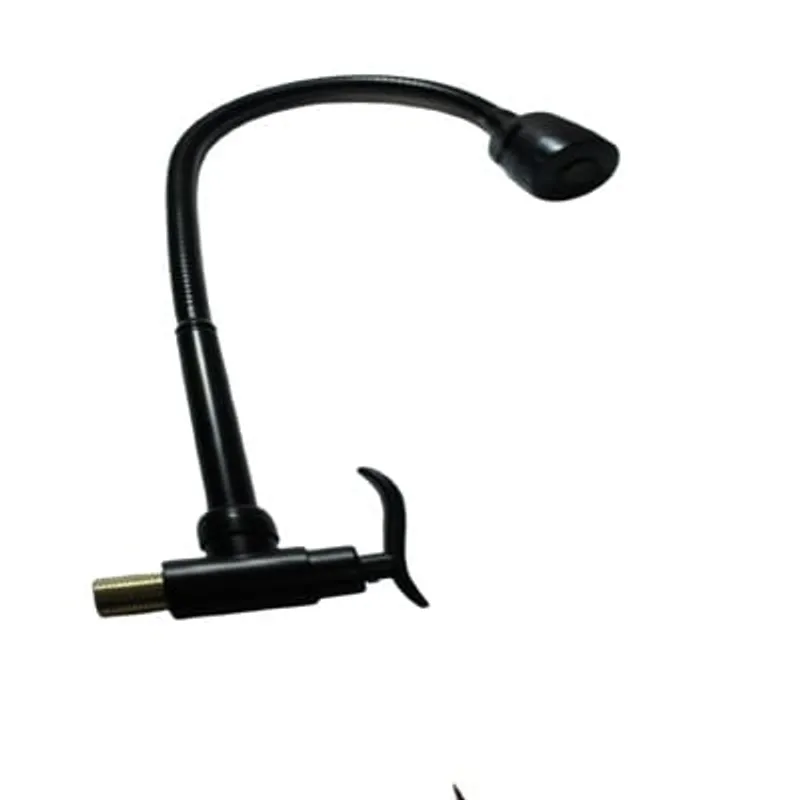 GENERICO - Pico Pared Negro Mate Flexible