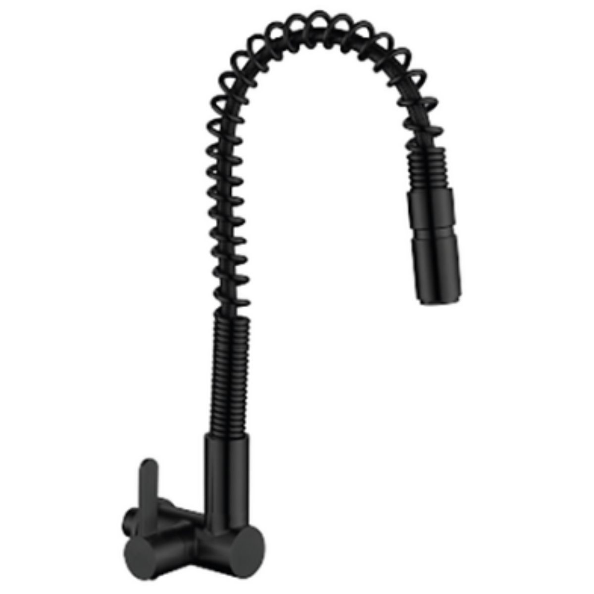 IMPORTADO MC - Grifería tipo Ganso para Cocina en Acero Inoxidable Negro Satinado