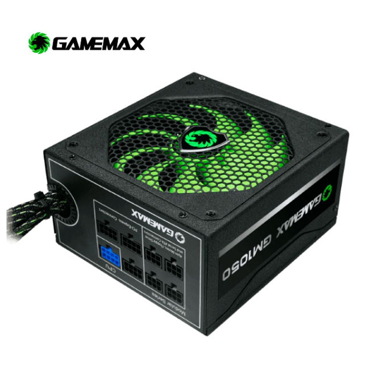 GAMEMAX - FUENTE GAMEMAX GM MODULAR ATX POWER SUPPLY 1050W 80 PLUS SILVER