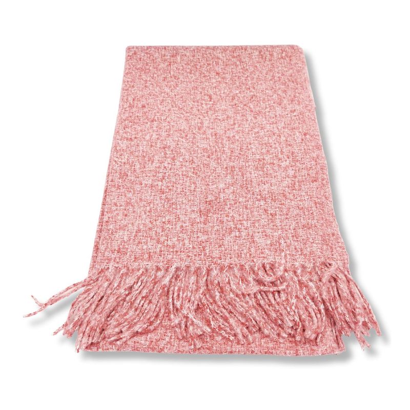 GENERICO - Maxi Bufanda Mujer Color Entero Sandía