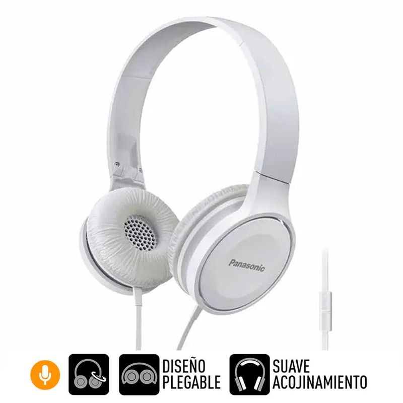 PANASONIC - Audífonos On Ear Panasonic RP-HF100M Blanco