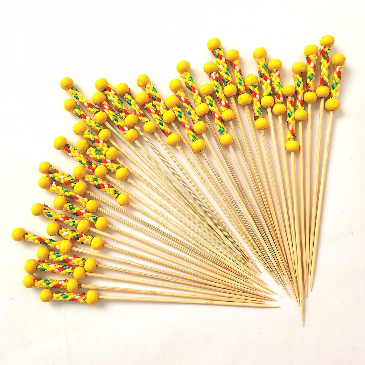 GENERICO - Cocktail Picks  Palillos de bamboo Reaggee - Paq x 100und