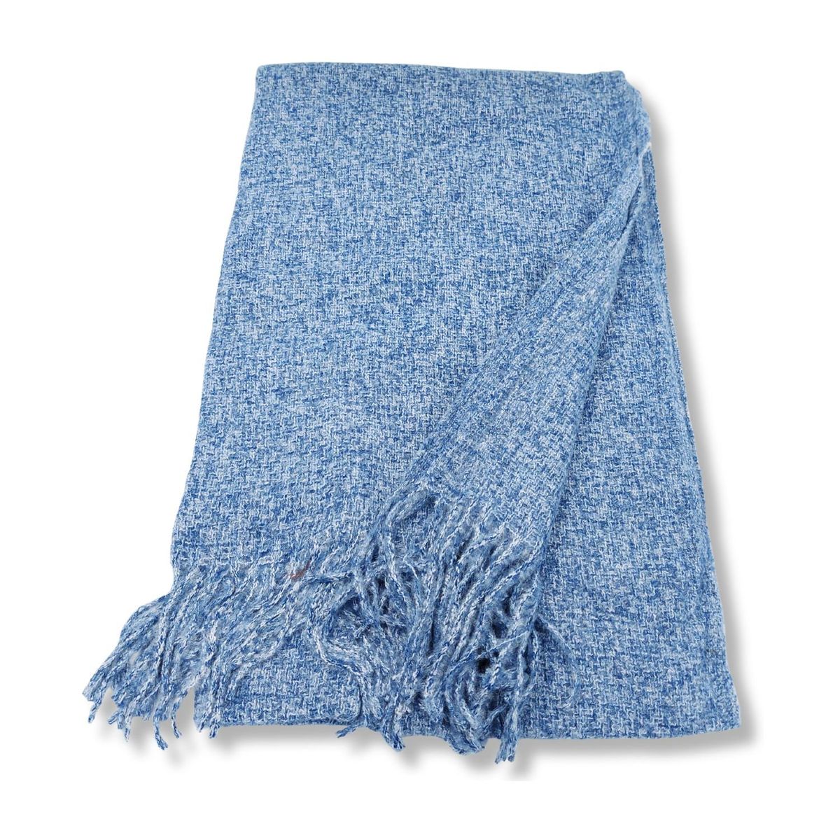 GENERICO - Maxi Bufanda Mujer Color Entero Azul