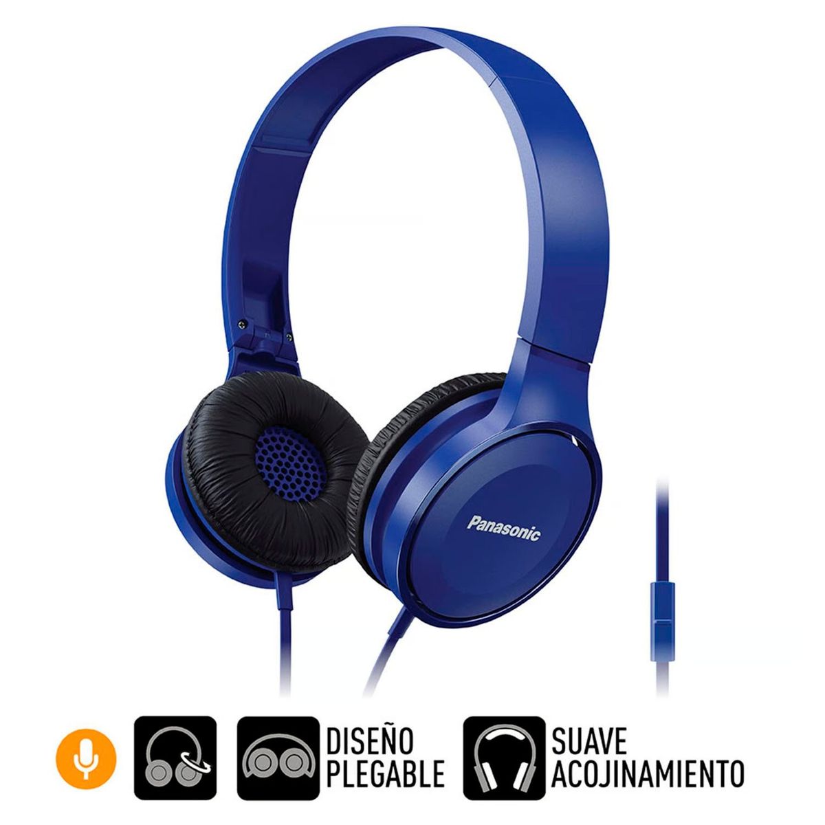 PANASONIC - Audífonos On Ear Panasonic RP-HF100M Azul