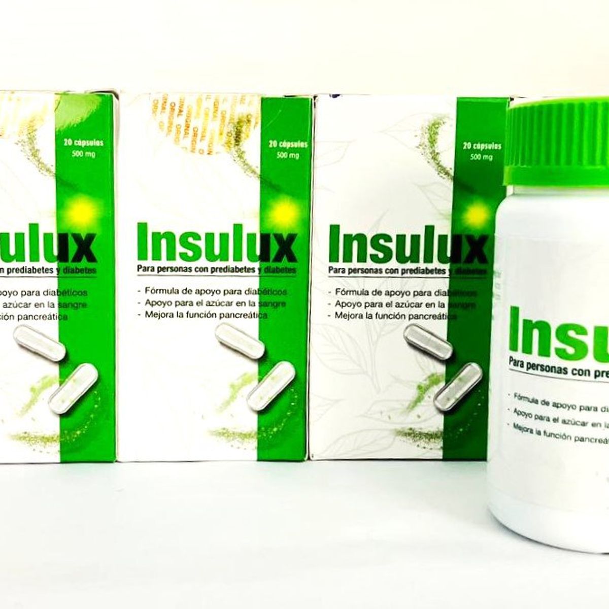 GENERICO - INSULUX SUPLEMENTO ALIMENTICIO PARA PERSONAS CON PREDIABETES Y DIABETES Pack 3