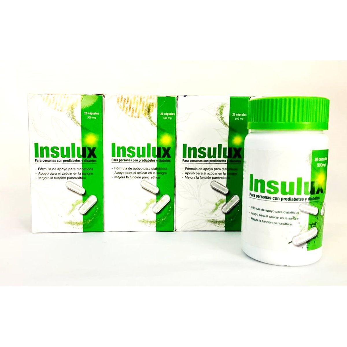 GENERICO - INSULUX SUPLEMENTO ALIMENTICIO PARA PERSONAS CON PREDIABETES Y DIABETES Pack 3