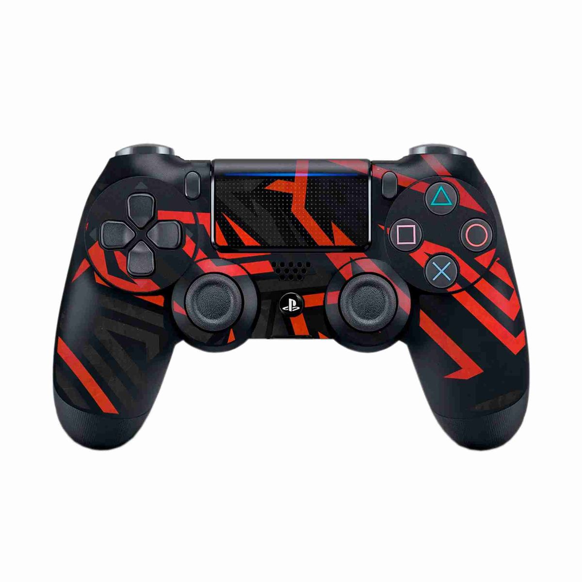 GENERICO - Skin Adhesivo Abstracto lineas Naranja para Ps4 Pro
