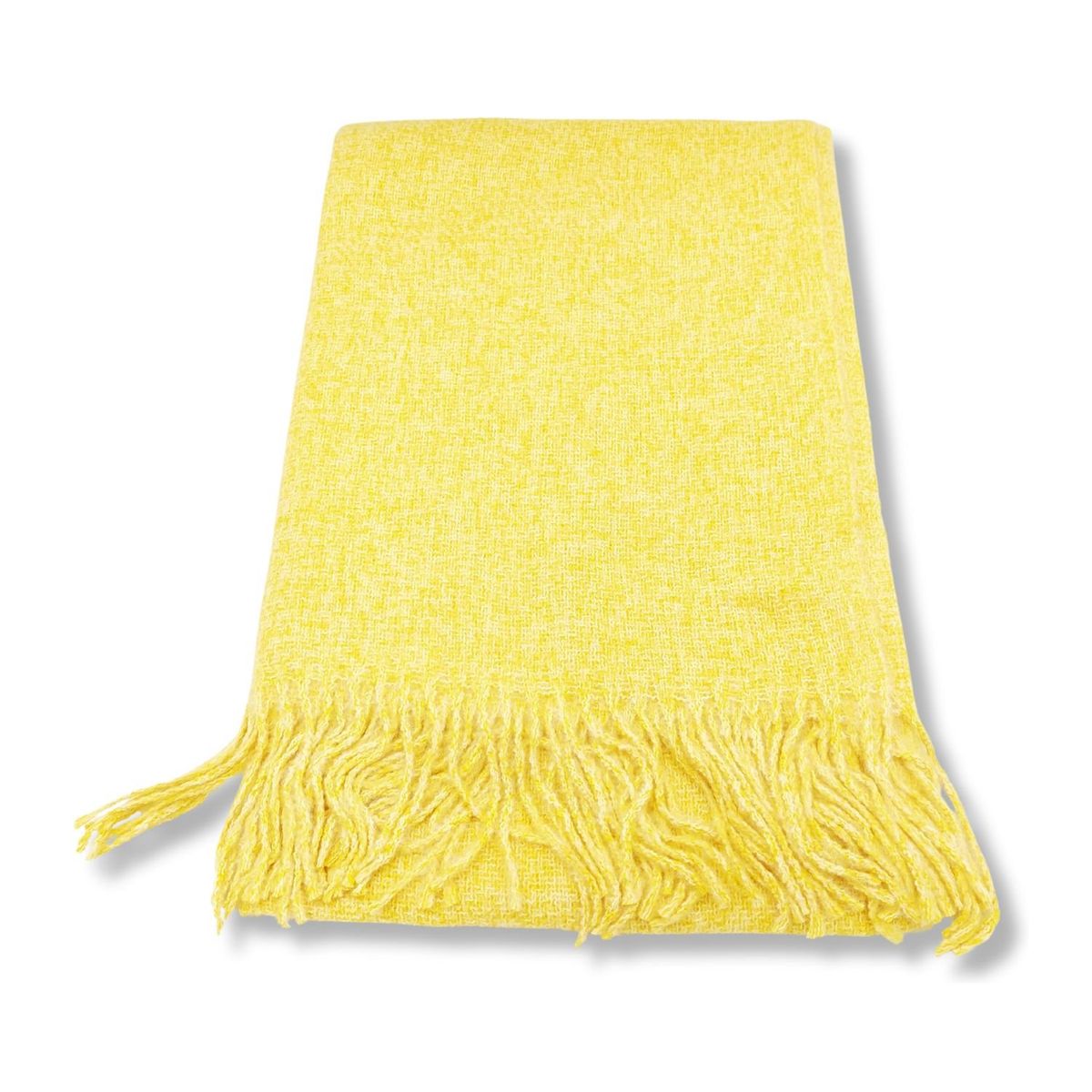 GENERICO - Maxi Bufanda Mujer Color Entero Amarillo