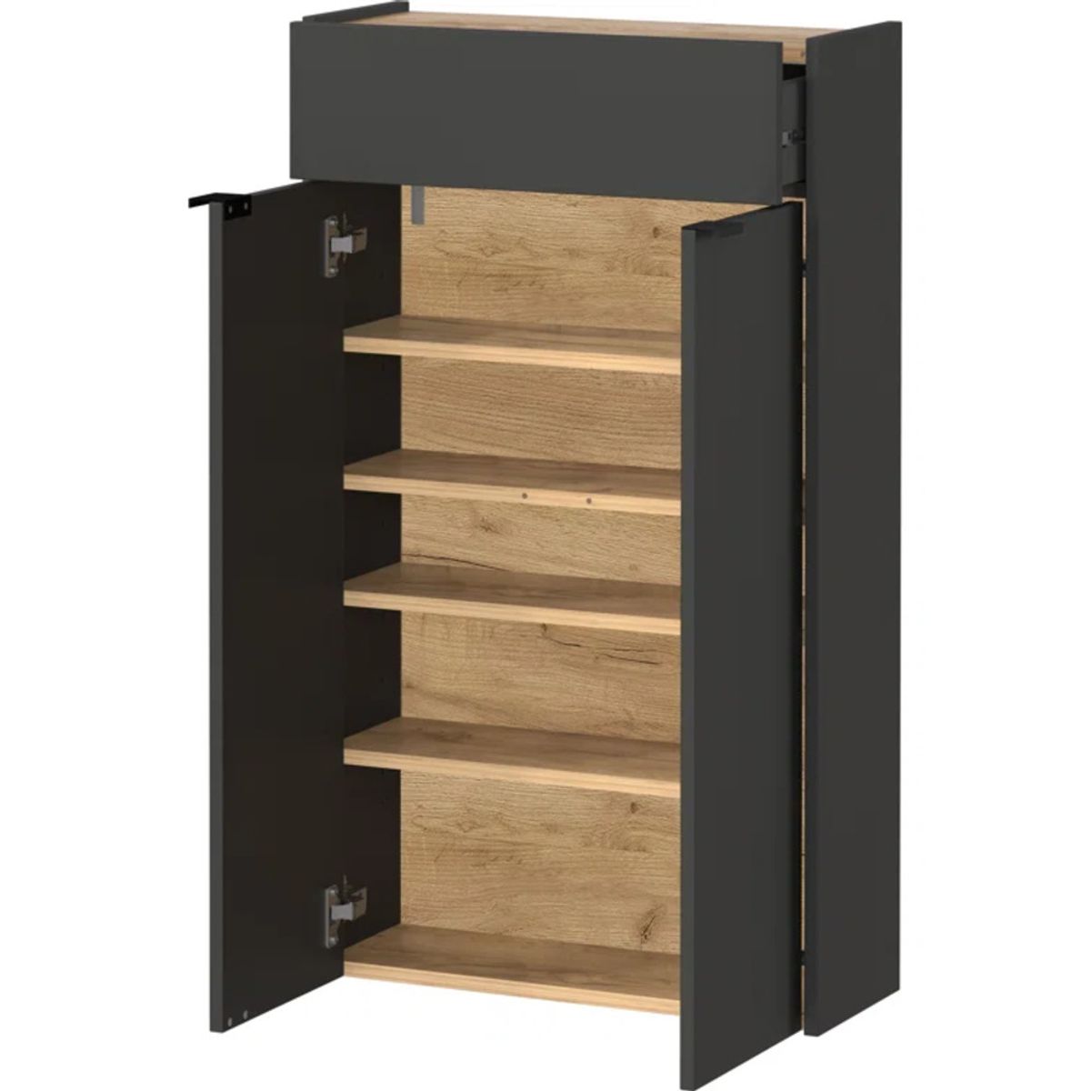 GENERICO - Zapatera Moderna Shozo Negro R&R Muebles