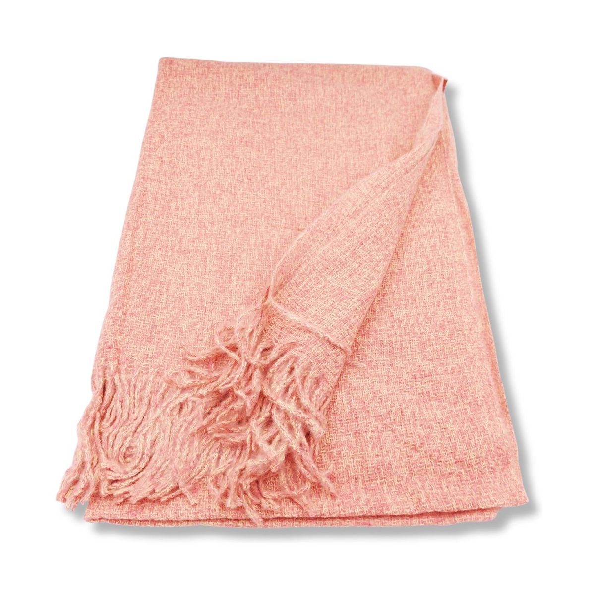 GENERICO - Maxi Bufanda Mujer Color Entero Rosado