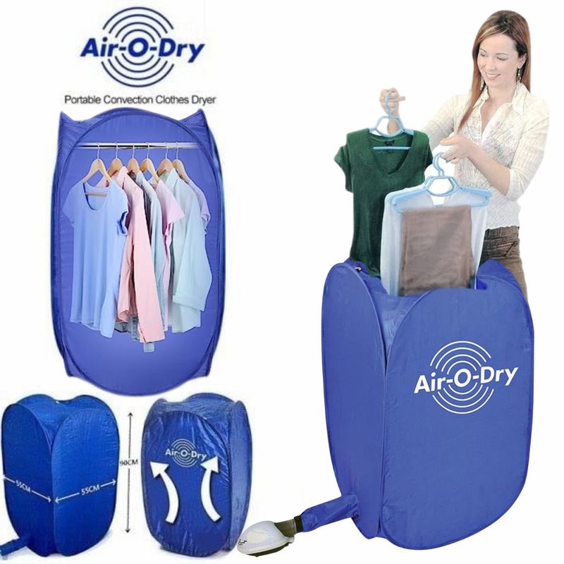 GENERICO - Secadora de Ropa Eléctrica Portatil Plegable 60°C