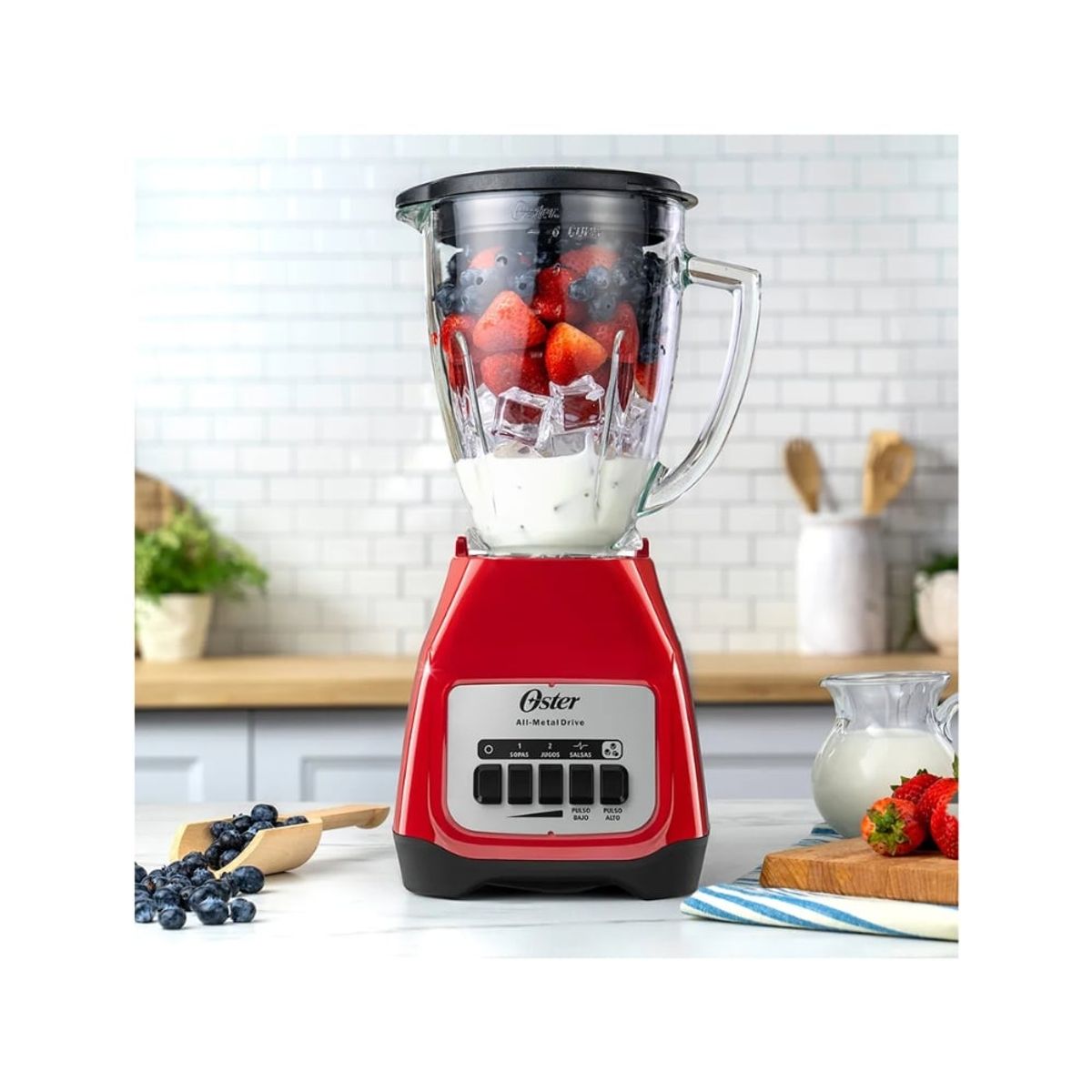OSTER - Licuadora Oster® 2 velocidades más pulso y vaso de vidrio BLSTKAGRPB