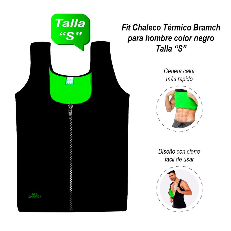 RYBIU IMPORT - Faja Termica Men Funcional Negro en S Y+Ligas de Regalo