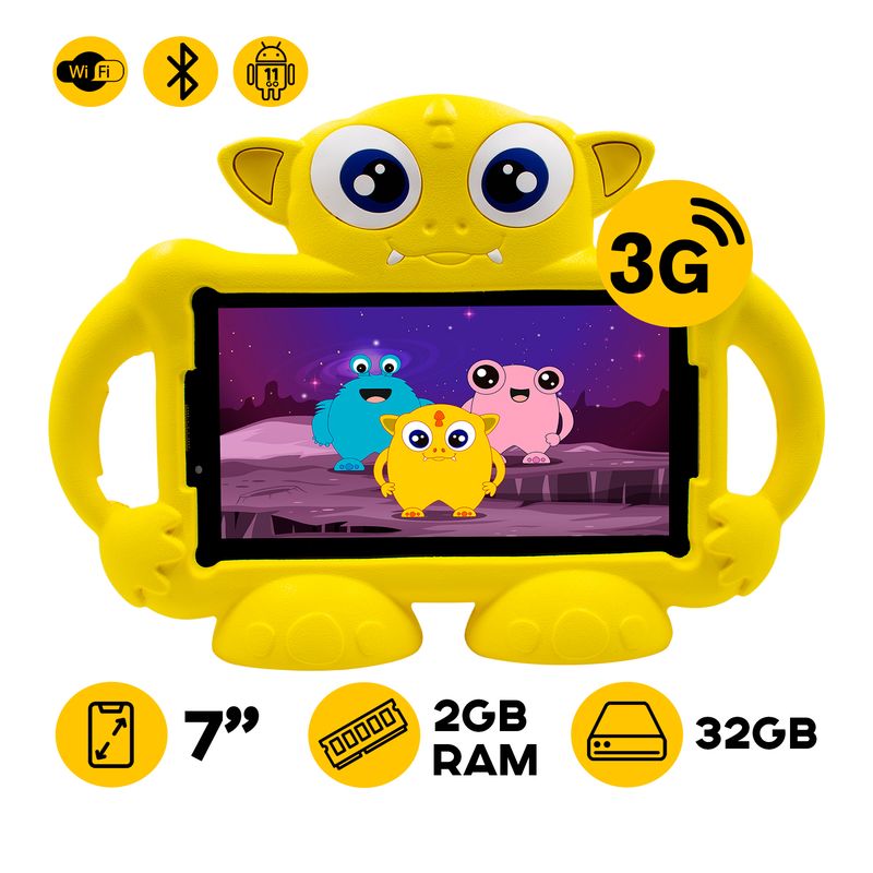 ADVANCE - TABLET ADVANCE KIDS TR7996 7 IPS 3G 2GB 32GB MONSTER YELOW