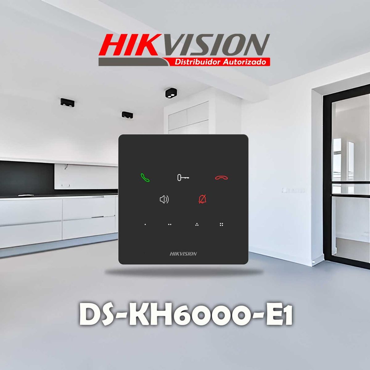 Hikvision - ANEXO INTERIOR DS-KH6000-E1 HIKVISION SIN PANTALLA PARA VIDEOPORTERO