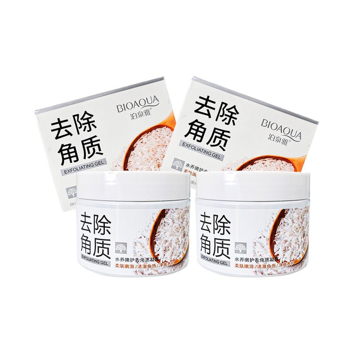 BIOAQUA - PACK 2 GEL EXFOLIANTE ARROZ BLANQUEADOR BIOAQUA