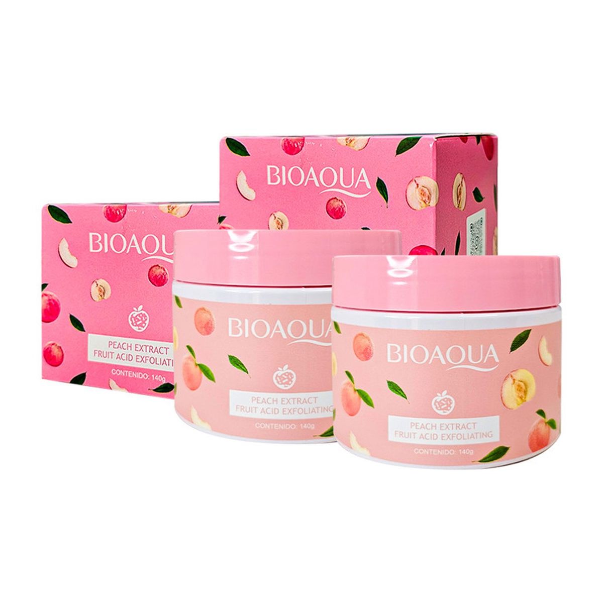 BIOAQUA - PACK 2 CREMA EXFOLIANTE PEACH EXTRACT FRUIT ACID BIOAQUA