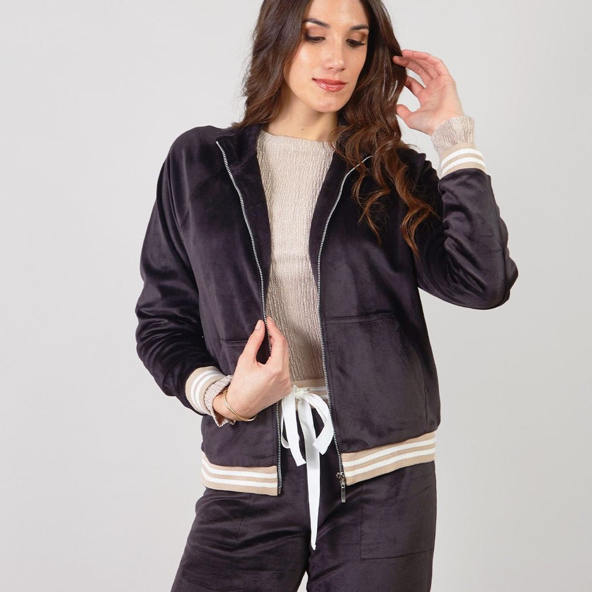 MICHELLE BELAU - CASACAS MANGA LARGA CS00482REV TNEG S.