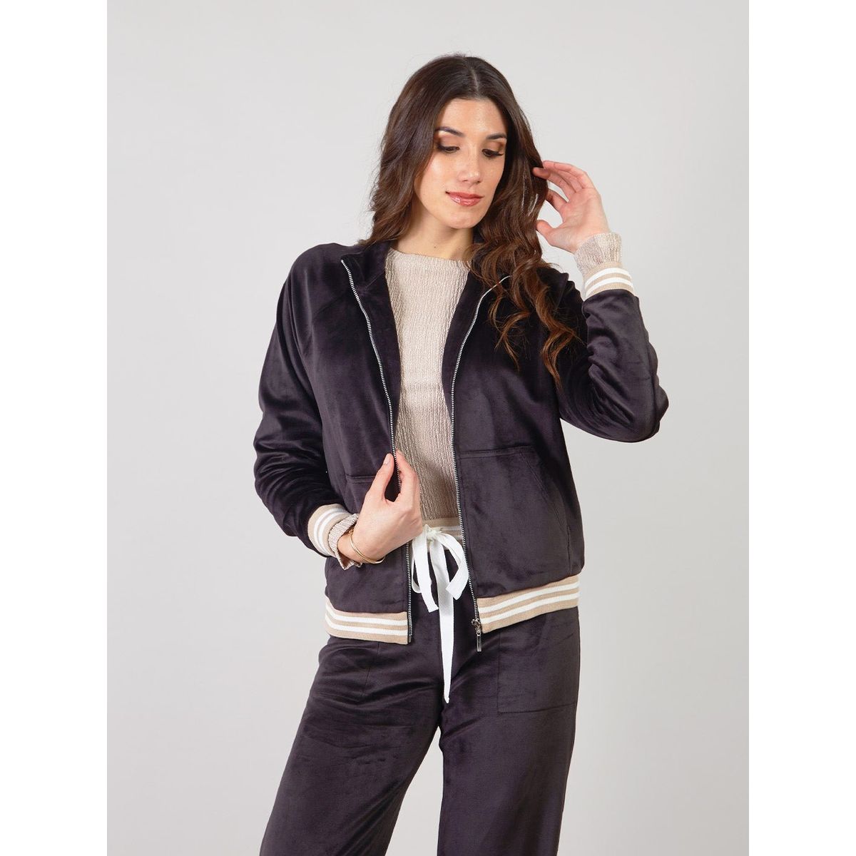 MICHELLE BELAU - CASACAS MANGA LARGA CS00482REV TNEG S.